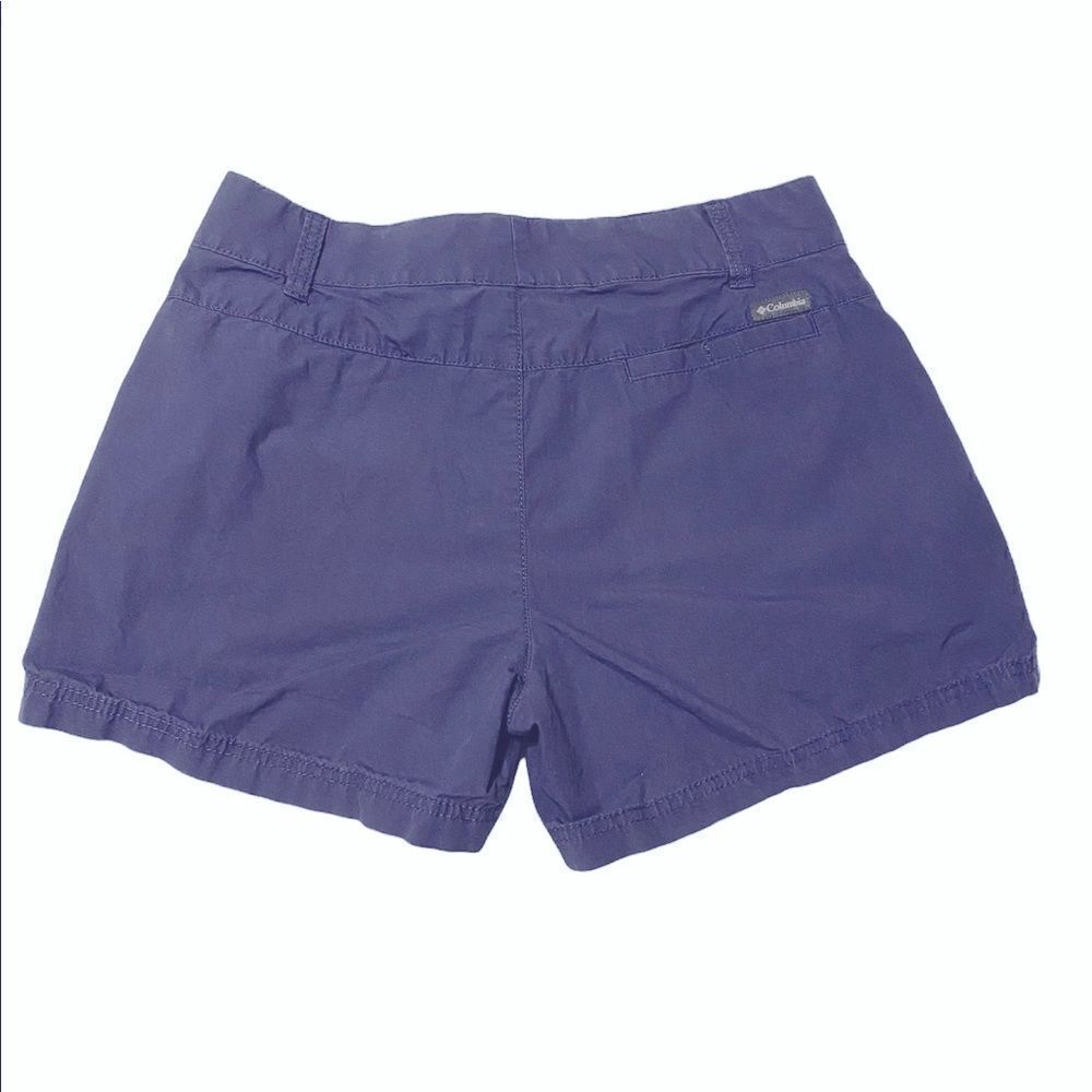 Columbia Cotton Shorts Womens 4 Blue Summer AU0313 - Picture 2 of 3